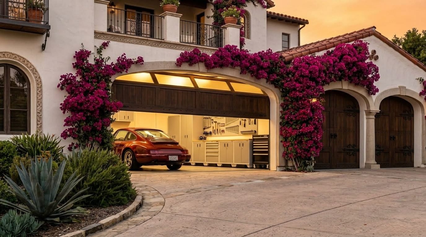 Byers Local Garage Door Garage Door Gliding Open Revealing Warm Illuminated Interior